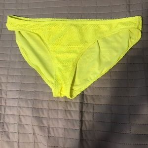 Neon yellow swim suit bottoms